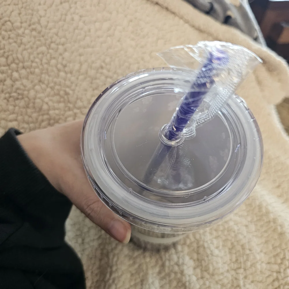Vera Bradley Purple Floral Travel Tumbler